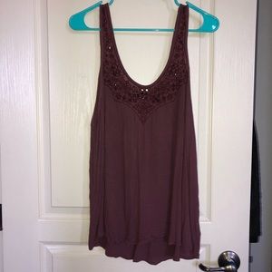 American eagle lace top tank